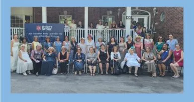 Lavender Tea party guests support Salvation Army